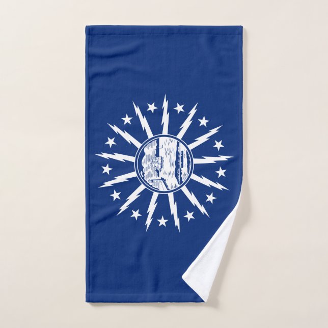 Toalha De Mão Bandeira de Buffalo, New York Hand Towel (Toalha de mão)