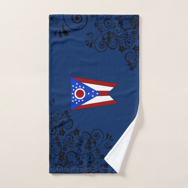 Toalha De Mão bandeira de Ohio (Toalha de mão)