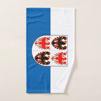 Toalha De Mão bandeira de Trentino Alto Adige (região italiana)
