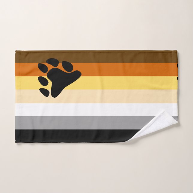 Toalha De Mão Bandeira do Orgulho Urso (Toalha de mão)