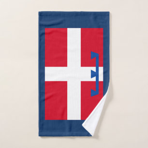 Toalha De Mão bandeira do Piemonte (região italiana)