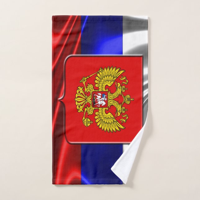 Toalha De Mão Bandeira do russo (Toalha de mão)