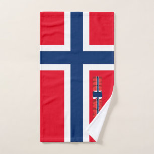 Toalha De Mão Bandeira norueguesa