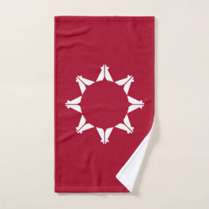 Toalha De Mão Bandeira Oglala Lakota Sioux