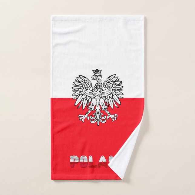 Toalha De Mão Bandeira polonesa (Toalha de mão)