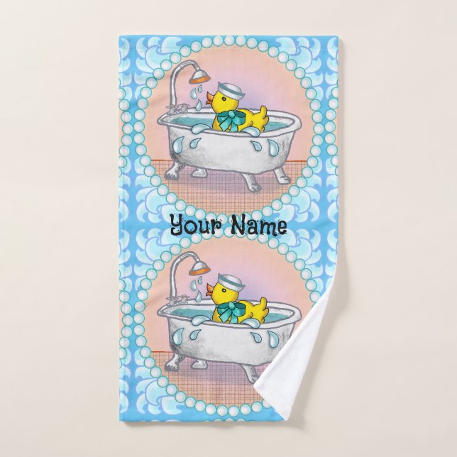 Toalha De Mão Banho de Pato de Borracha (Toalha de mão)