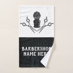 Toalha De Mão Barbearia de Tesouras Modernas Barbearias de Barbe