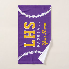 Toalha De Mão Baseball Stitches Custom Sport Towel Team Initials