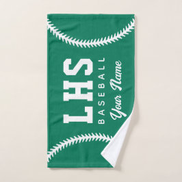 Toalha De Mão Baseball Stitches Custom Sport Towel Team Initials
