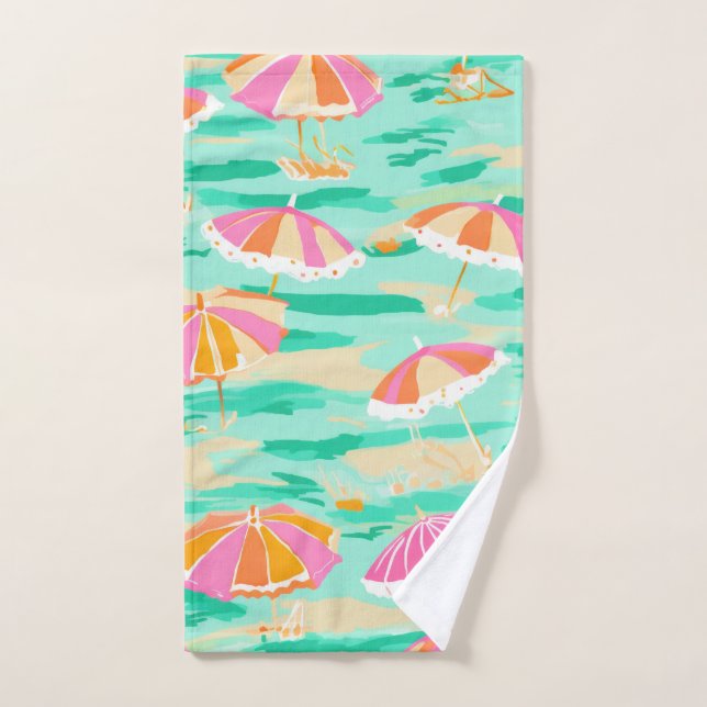 Toalha De Mão Beach Umbrella Summer Hand Towel (Toalha de mão)