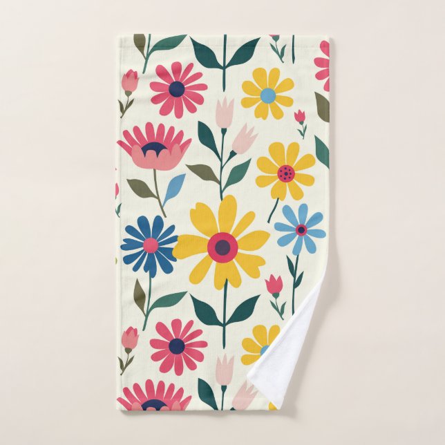 Toalha De Mão Bebê em Flor (Toalha de mão)