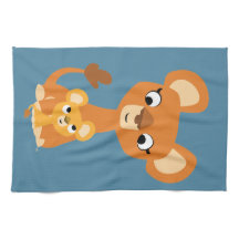 Bela animação Mãe Lionesa e Cub