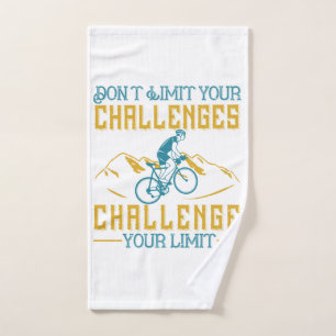 Toalha De Mão Bicicleta - Não limite seus desafios