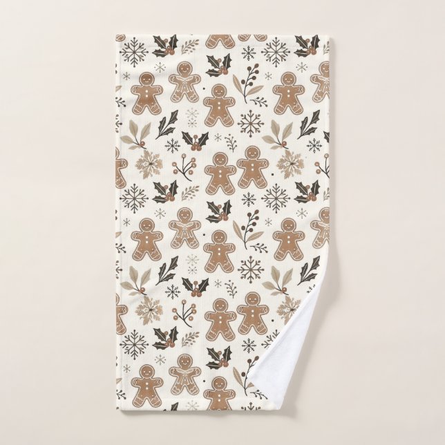 Toalha De Mão Biscoitos de Pão-de-Pão de Natal (Toalha de mão)