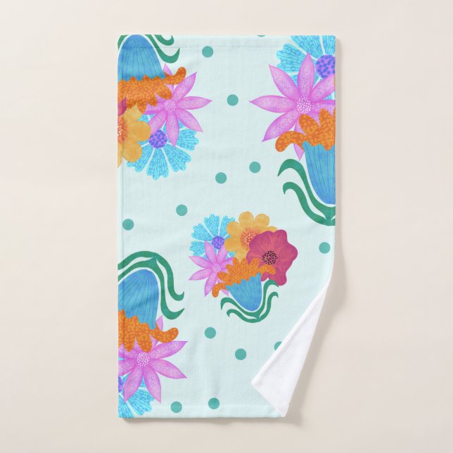 Toalha De Mão Blumenstrauß mit bunten Blumen (Toalha de mão)