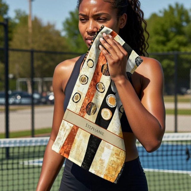 Toalha De Mão Boho Flair Personalized | Dink Well (Criador carregado)