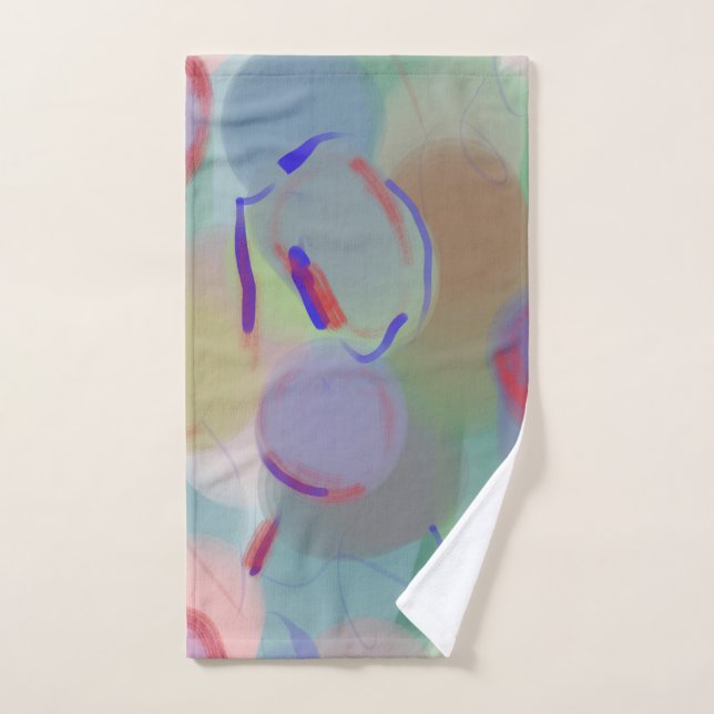 Toalha De Mão bolhas de abstrato (Toalha de mão)