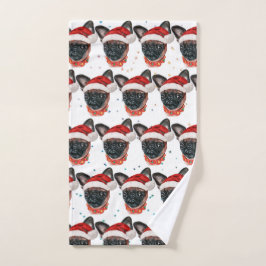 Toalha De Mão Brussels Griffon Dog Breed Christmas