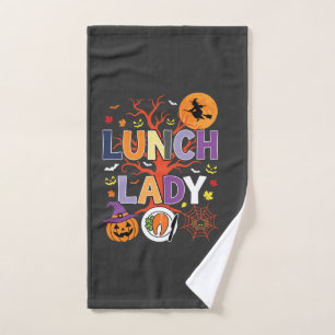 Toalha De Mão Bruxa da Cozinha da Senhora do Almoço de Halloween