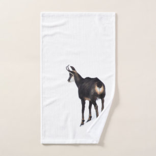 Toalha De Mão Cabra de montanha de Chamois alpina minimalista na