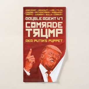 Toalha De Mão Camarada Trump: O agente duplo (Putin's Puppet)