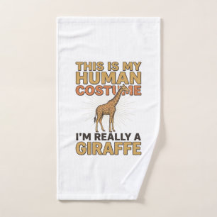 Toalha De Mão Camisa de Gravura Vintage de Fantasia Humana de Gi