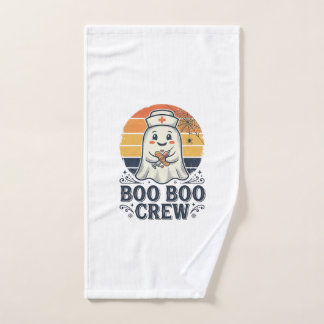 Toalha De Mão Camisa de Halloween Fantasma Enfermeira Bonita Boo