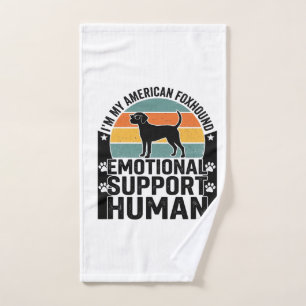 Toalha De Mão Camisa de Humano de Suporte Emocional American Fox