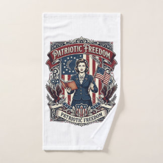 Toalha De Mão Camiseta Gráfica Vetorial de Professor Patriota_1