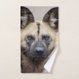 Toalha De Mão Cão selvagem africano em perigo