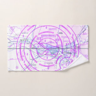 Toalha De Mão Carta de aviação
