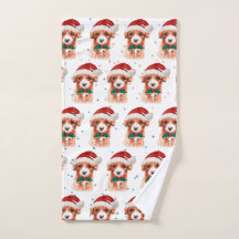 Cavoodle Dog Raça Estrelas de Natal