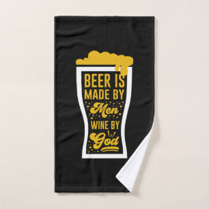Toalha De Mão Cerveja É Feita Por Homens