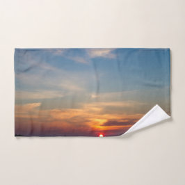 Toalha De Mão Céu sunset de inverno