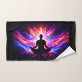 Toalha De Mão Chakra Meditation Hand Towel Yoga Design