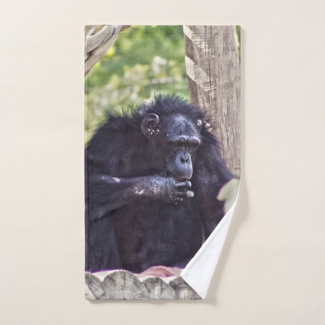 Toalha De Mão Chimpanzé (Toalha de mão)