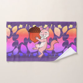 Toalha De Mão Chipmunk alegre -