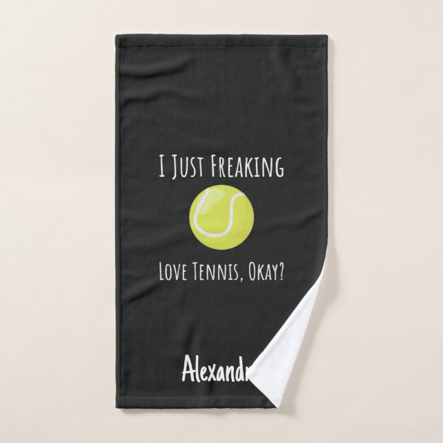 Toalha De Mão Christmas Gift Ideas For Tennis Players Funny  (Toalha de mão)
