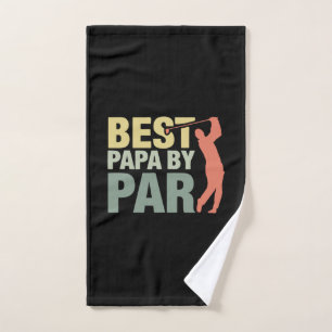 Toalha De Mão Citações do Avô   Melhor Papai Par Golf