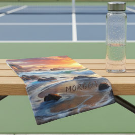 Toalha De Mão Clipes tropicais sunset personalizados - Esportes 