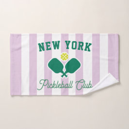 Toalha De Mão Clube Personalizado de Pickleball da Cidade, Espor