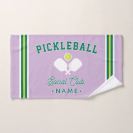 Toalha De Mão Clube Social de Pickleball, Esportes de Nome Perso