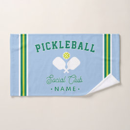 Toalha De Mão Clube Social de Pickleball, Esportes de Nome Perso