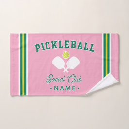 Toalha De Mão Clube Social de Pickleball, Esportes de Nome Perso