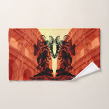 Colagem moderna legal da Roma histórica em vermelh