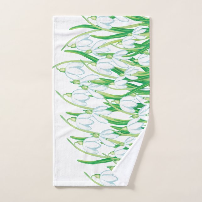 Toalha De Mão Colírio de Primavera branco (Toalha de mão)