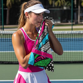 Toalha De Mão Color Splash Fanburst Personalized | Dink Well