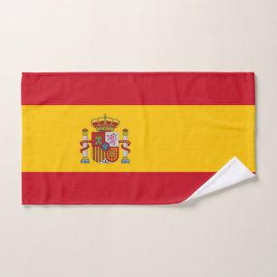 Toalha de mão com a bandeira da espanha