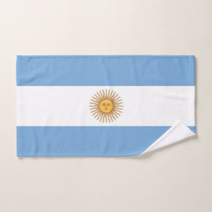 Toalha de mão com a bandeira de Argentina