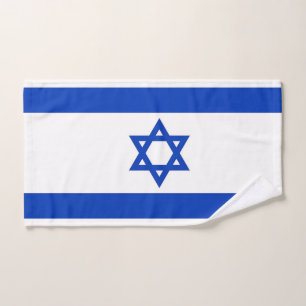 Toalha de mão com a bandeira de Israel